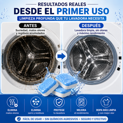 Resultado limpieza lavadora CleanWash