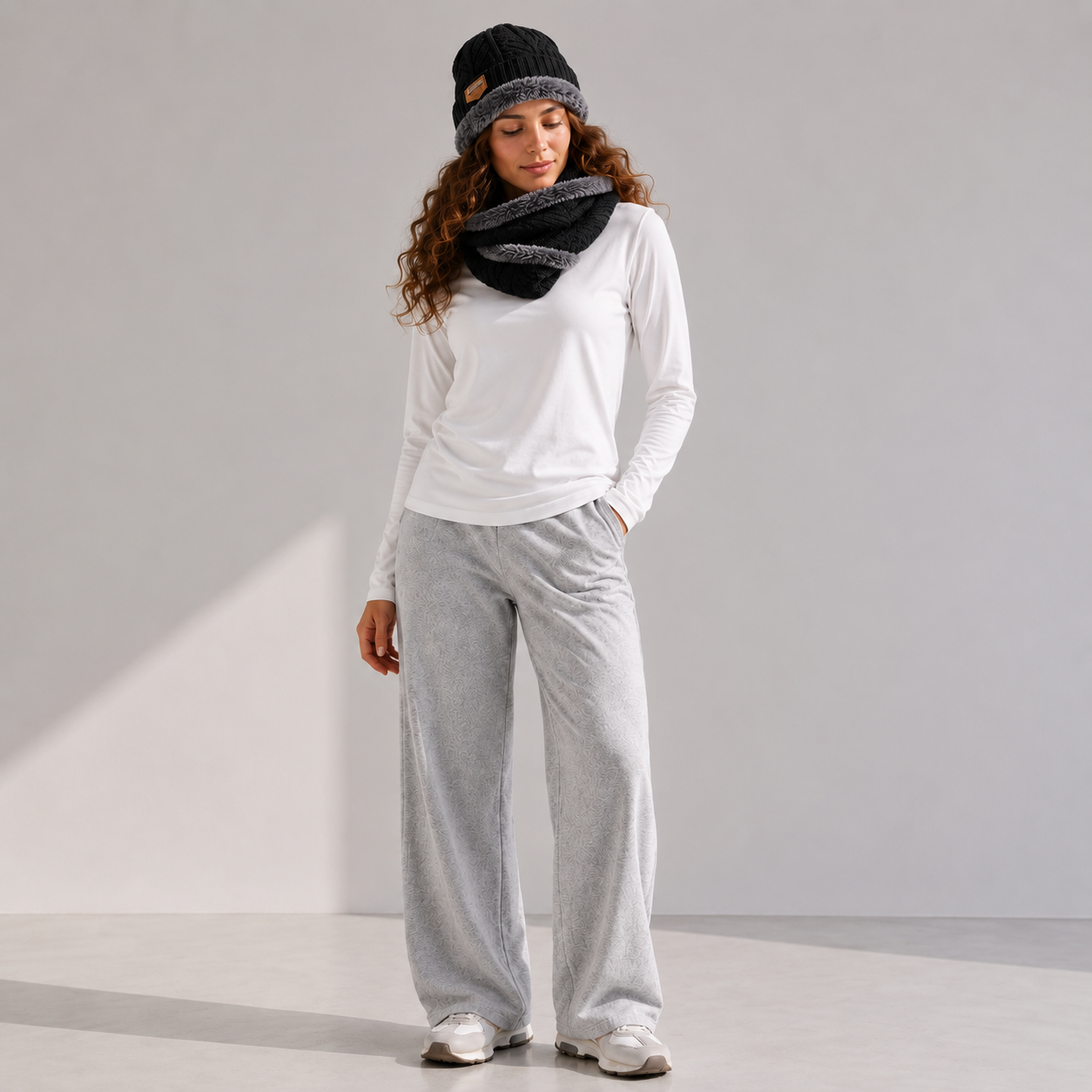 Pack Everyday Winter - 3 POLERAS DE ALGODÓN + GORRO  + BUFANDA