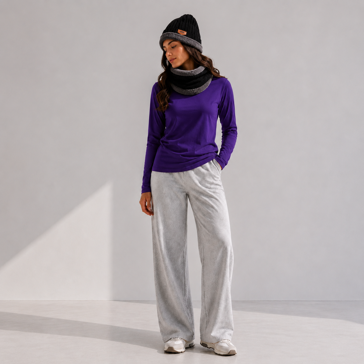 Pack Everyday Winter - 3 POLERAS DE ALGODÓN + GORRO  + BUFANDA